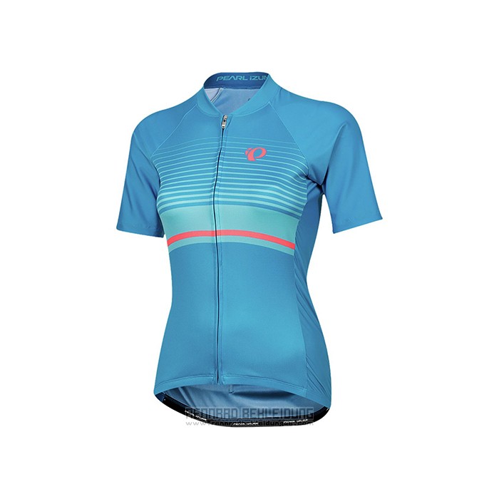 2021 Fahrradbekleidung Frau Pearl Izumi Azurblau Trikot Kurzarm und Tragerhose - zum Schließen ins Bild klicken